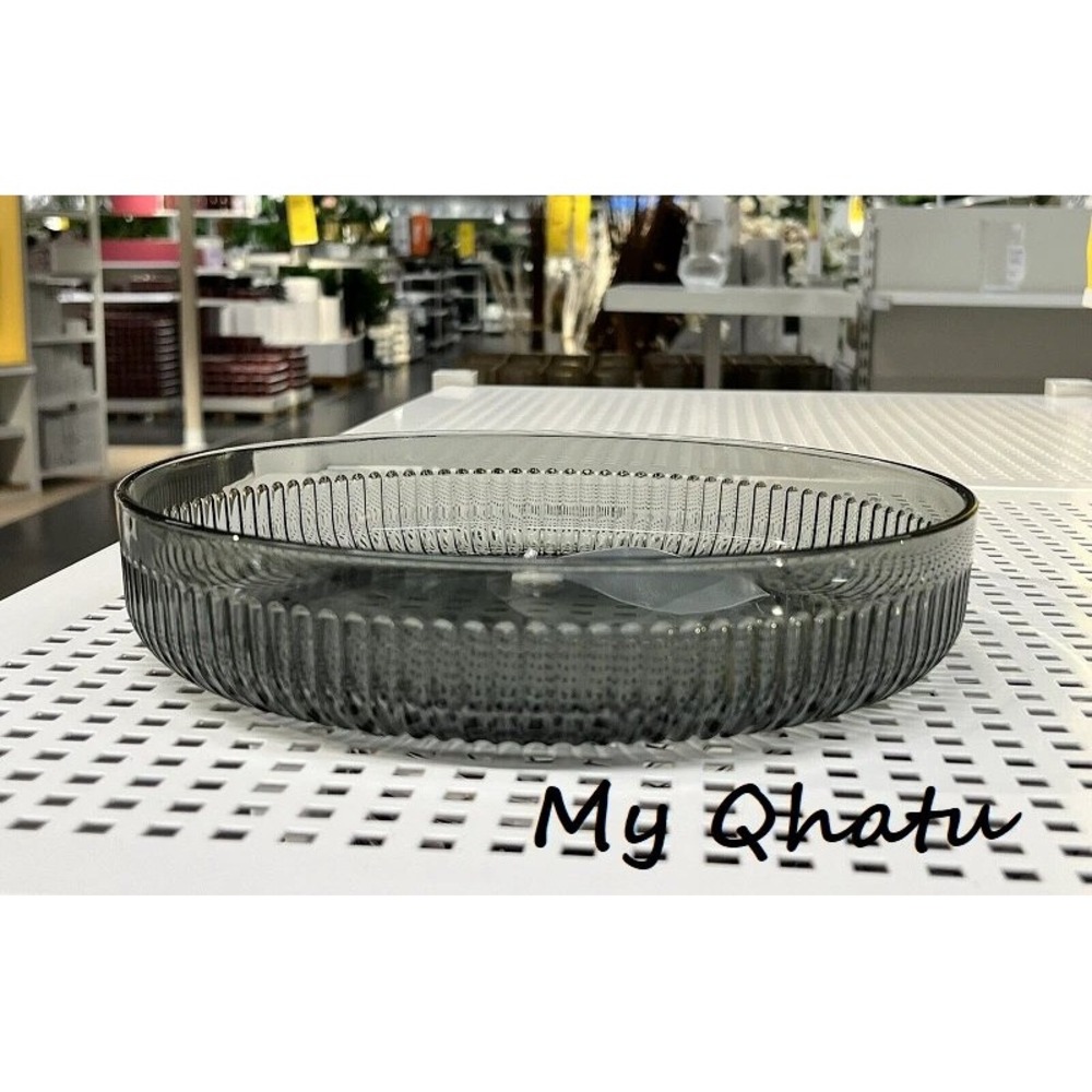 New IKEA Gradvis Gray Bowl Serving Decorative 11" by Imma Bermudez